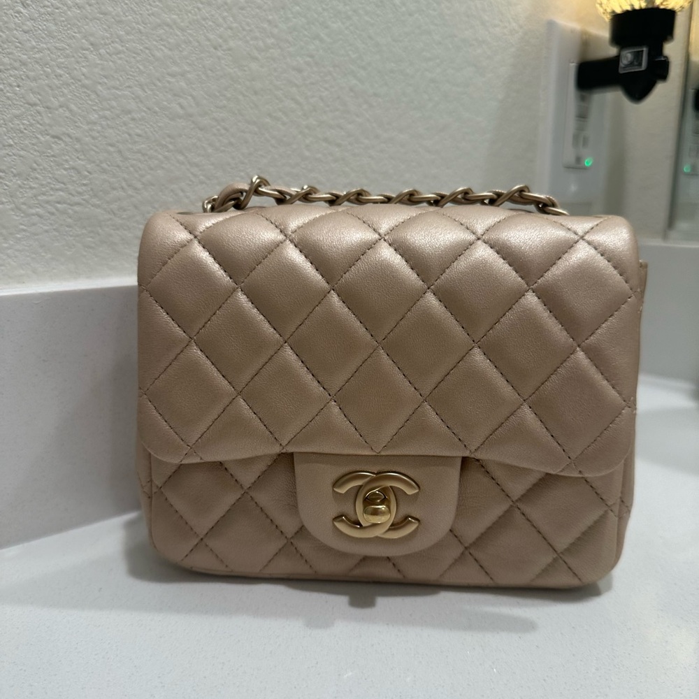 Chanel Mini Square Iridescent
